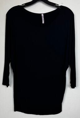 Superline Black Long Sleeve Blouse Women's Medium
